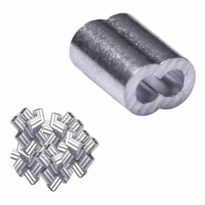 Casquillos de aluminio para Piola 100 unid