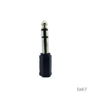 Adaptador audio hembra 3.5 a macho 6.3 Adaptador De Audio Hembra De 3.5 Mm A Macho 6,3 Mm.