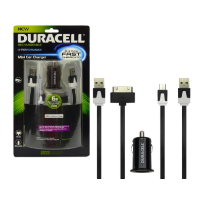Cargador Duracell Cable USB Micro Y Cable Iphone