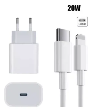 CARGADOR PD + CABLE IPHONE 20W