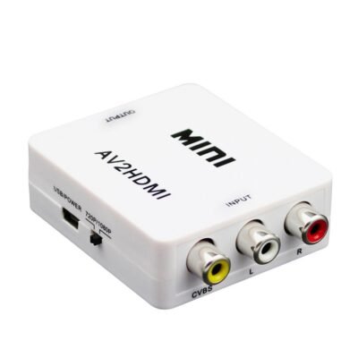 Convertidor AV-HDMI, Con Audio, RCA