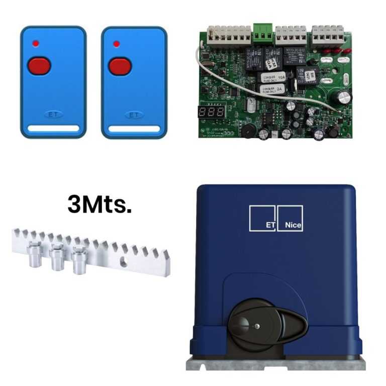Kit Motor DRIVE 300 (300 Kg) Residencial, 50 Ciclos/Hora, 25m/Min. ET SYSTEMS Kit Motor DRIVE 300 (300 Kg)