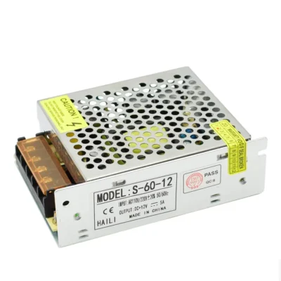 Fuente De Poder Switching 12V 5A 60W Sin Cables