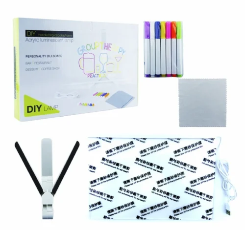 Pizarra Led Acrilica 30 Cm x 40 Cm Transparente Con Luz, Conexion USB, Plumones Y Soporte 2 Pizarra Led Acrilica 30 Cm x 40 Cm Transparente Con Luz, Conexion USB, Plumones Y Soporte