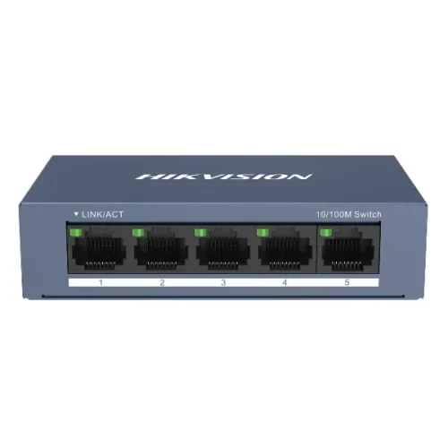 Switch 10/100 5P Ds-3E0105-O/Metálico Hikvision