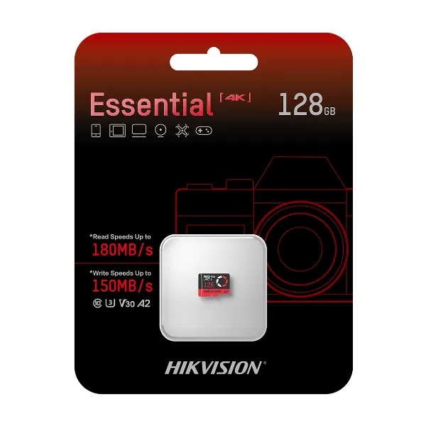 Memoria Micro Sd Sdxc 128Gb/C10/V30/A2/4K Hs-Tf-E3 128G/180Mb/150Mb Hikvision