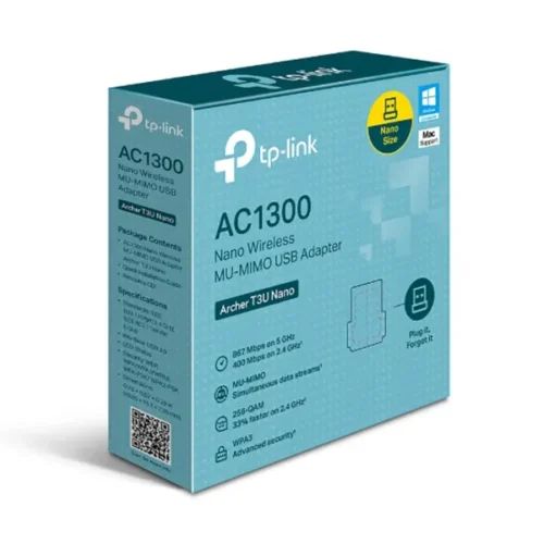 Adaptador Usb Archer T3U Nano Ac1300/400 A 867 Mbps Tp-Link 2 Adaptador Usb Archer T3U Nano Ac1300/400 A 867 Mbps Tp-Link