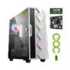 Gabinete Gamer Diamond Coc White/1 Fan Argb/Atx/Matx/Sin Fuente Gamemax