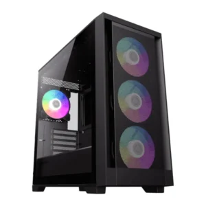 Gabinete Gamer Defender Mesh/1 Fan Rear 3 F/Argb /Matx/Sin Fuente Gamemax