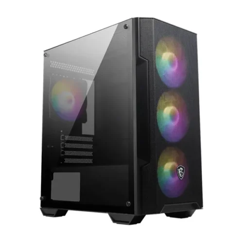 Gabinete Gamer Mag Force M100A/3Fan F 1 Fan Trasero/Sin Fuente Msi