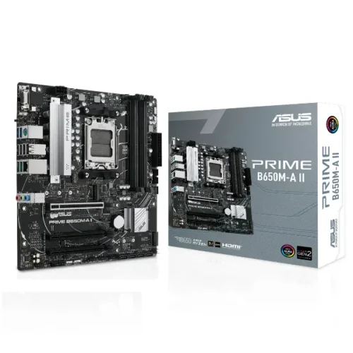 Mb S/Am5 Prime B650M-A Ii Matx/Vga/Hdmi/Dp/Ddr5 Asus