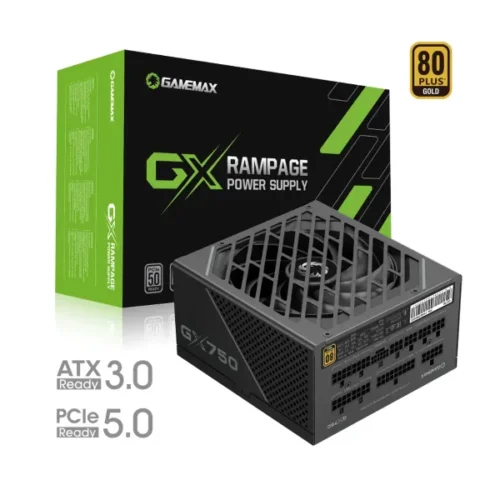 Fuente Poder 750W 80 Plus Certificada Rampage/Gx750 Pro Black Gamemax