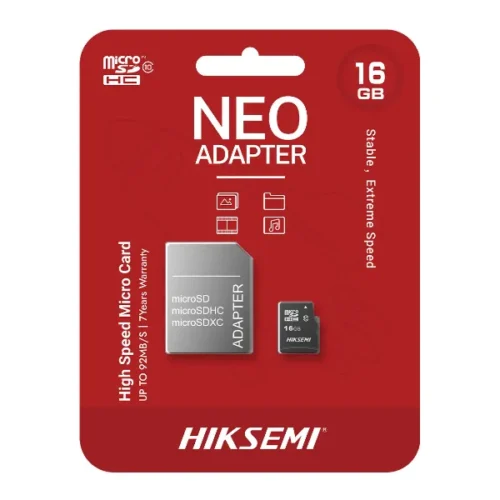 Memoria Micro Sd 16 Gb Hs-Tf-C1(Adap)/16G/Neo Hiksemi 1 Memoria Micro Sd 16 Gb Hs-Tf-C1(Adap)/16G/Neo Hiksemi