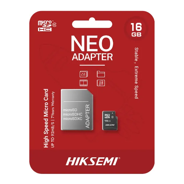 Memoria Micro Sd 16 Gb Hs-Tf-C1(Adap)/16G/Neo Hiksemi 1 Memoria Micro Sd 16 Gb Hs-Tf-C1(Adap)/16G/Neo Hiksemi