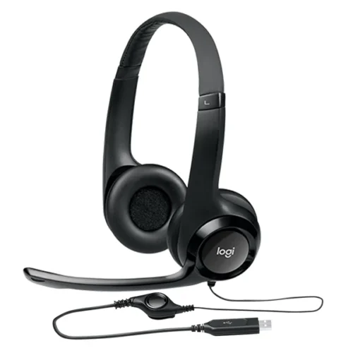 Audifono Con Mic. Usb H390/981-000014/Negro Logitech