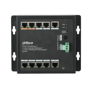 Switch 11 puertos, 8 Poe Dahua. Industrial. 8 P 10/100 Switch 11 puertos, 8 Poe Dahua. Industrial. 8 P 10/100. 3 P 10/100/1000