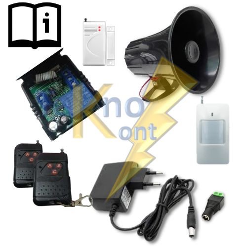 Alarma Con Sensor de Movimiento Y Apertura 20 Watts