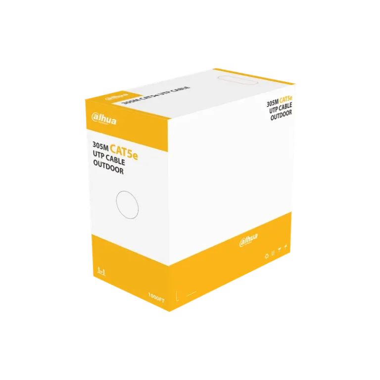 Cable UTP Cat 5e Exterior Dahua 305M 100% Cobre