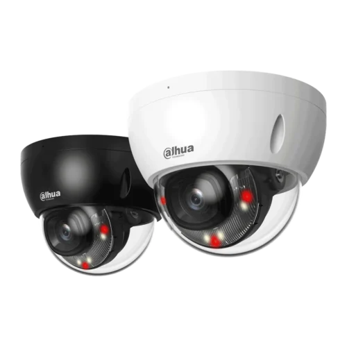 DH-IPC-HDBW2449EP-S-IL-0280B. Cámara IP Dahua tipo mini domo de 4MP iluminación dual con lente fijo de 2.8mm iluminación de hasta 30m protección IP67 IK10 IVS