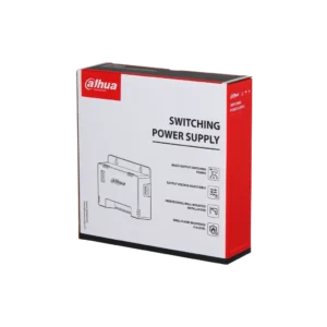 DH-PFM344D-8CH-EN. Fuente de poder Dahua de 8 canales, fuente entrega un máximo de 12W por canal considerando un máximo de 60Watt de entrega en el total de sus salidas.