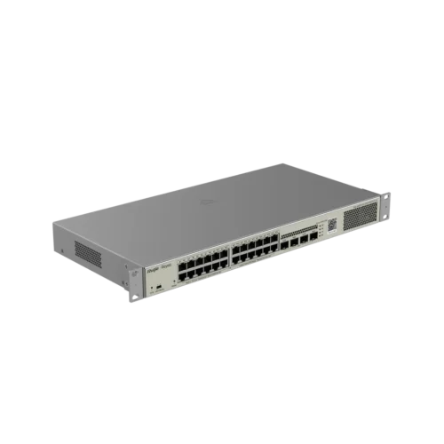 RG-NBS3100-24GT4SFP-P-V2. Switch REYEE administrable por cloud 24 puertos PoE Gigabit 4 Puertos SFP.