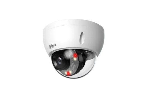 DH-IPC-HDBW2249EP-S-IL-0280B. Cámara IP Dahua tipo mini domo de 2MP iluminación dual con lente fijo de 2.8mm iluminación de hasta 30m protección IP67 IVS
