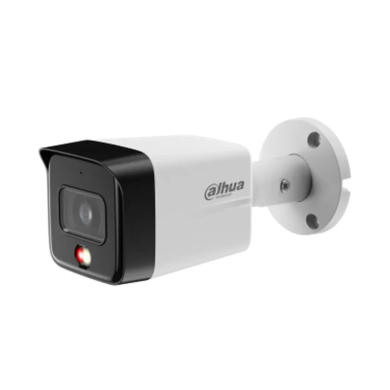DH-IPC-HFW1639TCP-A-IL-0280B-S6-QH. Cámara IP Dahua tipo Bala, 6MP, lente fijo 2.8mm, Luz multi-color integrada alcanza 30M de iluminación, Detección de Humanos, IP67.