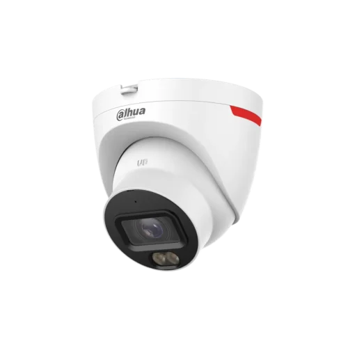 DH-IPC-HDW2449TP-S-LED-0280B-PRO. Cámara IP Dahua tipo Eyeball 4MP lente fijo de 2.8mm tecnología Wizcolor iluminación máxima de 30m protección IP67 con protección perimetral.