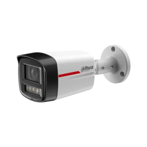 DH-IPC-HFW2449TLP-S-LED-0280B-PRO-S. Cámara Tipo Bala IP Dahua, 4MP, lente fijo 2.8mm, Tecnología WizColor iluminación con luz cálida 50M, Protección Perimetral, IP67.