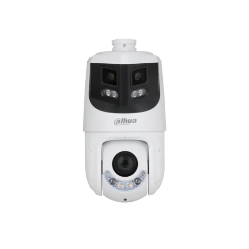DH-SDT4E425-8P-GB-APV1-0280-S2. Cámara IP Dahua tipo PTZ panorámica cuenta con lente PTZ de 4MP 25x Zoom Óptico lente panorámico de 8MP, IR 100m IVS auto tracking Smart dual light