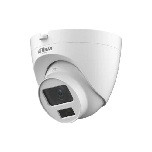 DH-HAC-HDW1500CLQN-IL-A-0280B-S3-DIP. Camara dahua Mini Domo 5MP, lente Fijo 2.8mm, IR 20m, IP67.