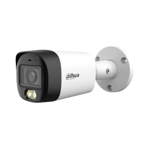 DH-HAC-HFW1500RMN-IL-A-0280B-S3-DIP.Cámara HDCVI Dahua tipo Bullet de 5MP doble iluminación con lente fijo de 2.8mm iluminación máxima de 30m proyección IP67