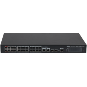 DH-S4228-24GT-240. Switch Dahua Admin 24 puertos GE PoE, 2 puertos GE + 2 puertos GE SFP 56 Gbps 41