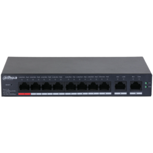 DH-CS4010-8ET-110. Switch Dahua 8 Puertos PoE 10/100 2 puertos uplink 10/100/1000 administrado por c