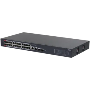 DH-CS4226-24ET-375. Switch Dahua de 24 puertos Peo 10/100 Mbps con administración en cloud 2 puertos combos de 1Gbps