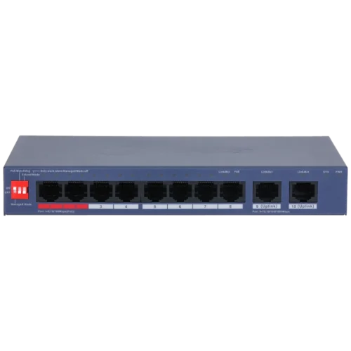DH-CS4010-8ET2GT-110. Switch Cloud Dahua 8 Puertos Poe 110W 100Mbps 2x1Gbps Uplink Desktop