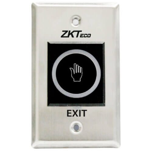 1ca5dbbc5bd2e934a78e99c576325e99 TLEB102. pulsador de salida no-touch rectangular 12vdc, indicador led verde/azul.