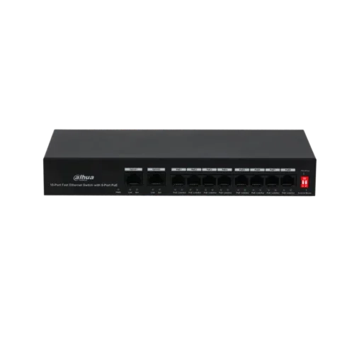DH-PFS3010-8ET-65. SWITCH DAHUA 10 PUERTOS 10/100 8-POE