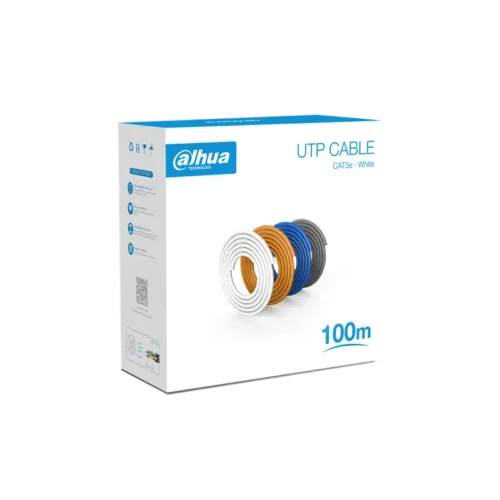 DH-PFM920I-5EU-U-100-white. ROLLO DE CABLE UTP 100MTS. CAT 5E DAHUA.