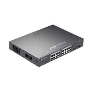RG-ES218GC-P. Switch Smart cloud REYEE 16 puertos PoE 10/100/1000 Mbps 2 SFP 240W.