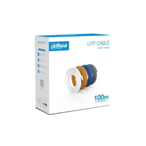 DH-PFM920I-6UN-C-100-white. ROLLO DE CABLE 100MTS. DAHUA UTP CAT6.