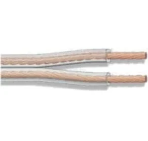 2x24AWG-T. CABLE PARALELO MS. TRANSPARENTE. 100 MTS.