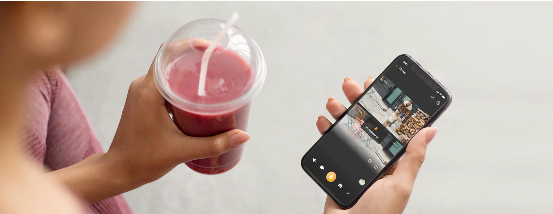 Control de audio bidireccional desde smartphone Imou Life