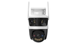 Cruiser_Triple-1 IPC-S7UN-11M0WED. Cámara IMU Cruiser Triple 11MP lente tripe, 2 lente fijos de 3MP 1 lente PT de 5MP cámara de exterior audio bidireccional.