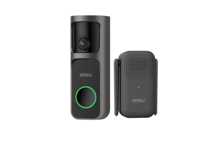DB007X-00_Doorbell_3-kit DB-2SN-3T0W/DS2S. Timbre Imou Doorbell 2S Kit cuenta con cámara QHD 2K batería interna de 5000mAh visión nocturna de hasta 5m.