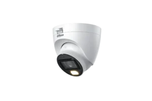DH-HAC-HDW1509TLQN-A-LED-0280B-S3. Cámara HDCVI Dahua tipo eyeball 5MP full color iluminación 30m audio incorporado lente fijo de 2.8mm