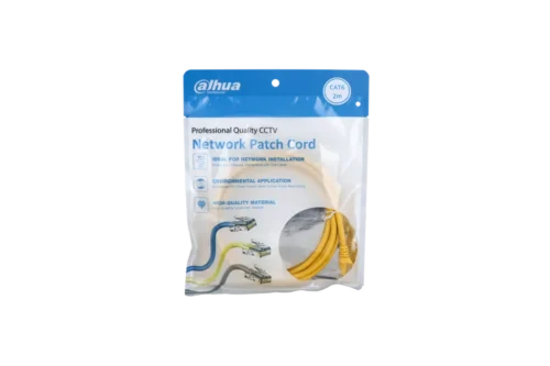 DH-PFM972-6U-2-yellow. Cable Patch Cord UTP Cat6 2 Metros Dahua Color AMARILLO