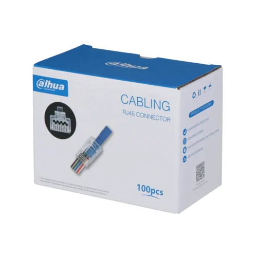 DH-PFM976-630-PT. Conector RJ45 para armar, categoría 6 caja de 100 unidades.