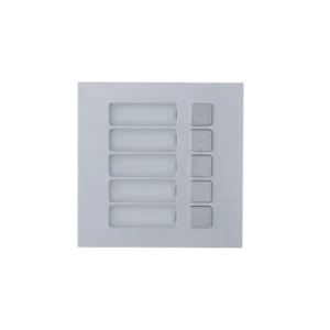 DHI-VTO4202F-MB5. Panel frontal Modular 5 botones aluminio IP65, IK07 para Uso con DHI-VTO4202F-P-S2