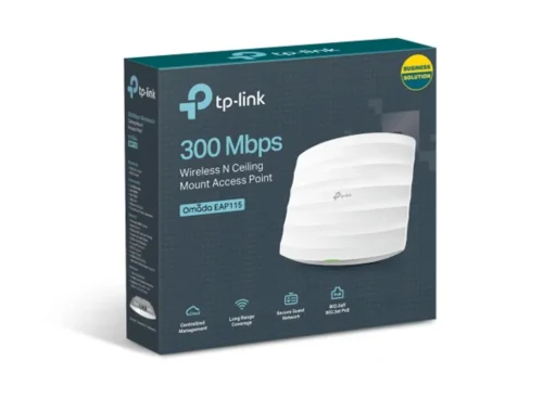 EAP115. Punto de acceso inalámbrico de montaje en techo de 300 Mbps compatible con Omada